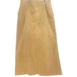 White Stag Long Skirt Size 10 Tan Maxi Duster Back